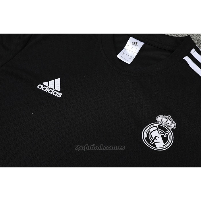 Chandal del Real Madrid Manga Corta 2022-2023 Negro y Purpura - Pantalon Corto